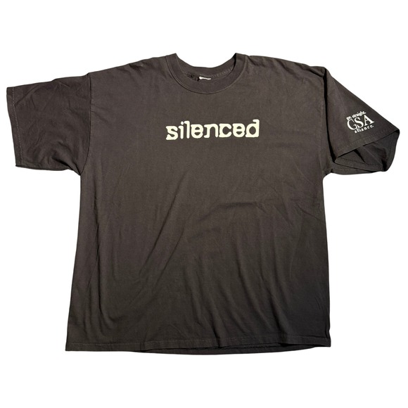 GSA Alliance Other - Vintage Gay Straight Alliance Silenced GSA T-Shirt Black 2004 Mens 2XL